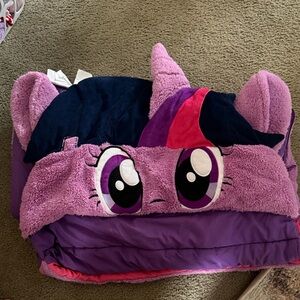 Hasbro My Little Pony Purple Hoodie Sleeping Bag Twlight Sparkle